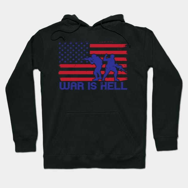 War Is Hell Hoodie by TinPis